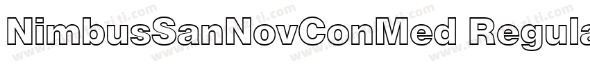 NimbusSanNovConMed Regular字体转换